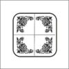 Peel N' Etch Stencil- Rose Corners #0781 - Image 2