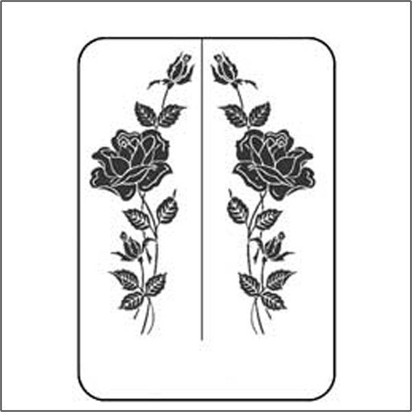 Peel N' Etch Stencil-Long Stemmed Roses 2 sets of 2 - Image 2