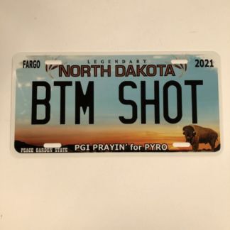 PGI North Dakota License Plate-BTM SHOT