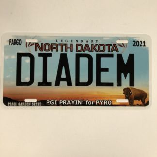 PGI North Dakota License Plate-DIADEM