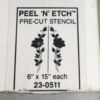 Peel N' Etch Stencil-Long Stemmed Roses