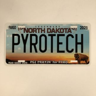 PGI North Dakota License Plate-PYROTECH