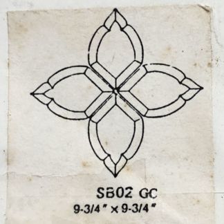 Glass Beveled Glue Chip Cluster - SB02GC