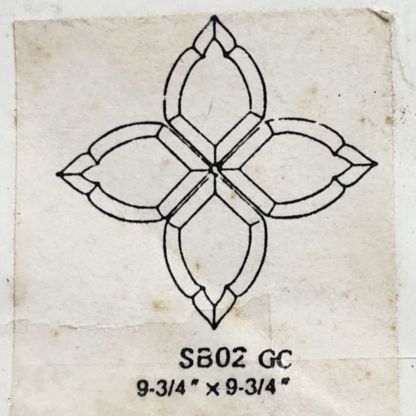 Glass Beveled Glue Chip Cluster - SB02GC