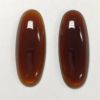 Smooth Dark Amber Oval Jewel