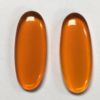 Smooth Oval Jewel Orange HM4518-09