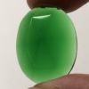 Green Faceted 21mm x 28mm Oval Pressed Jewel - Image 2