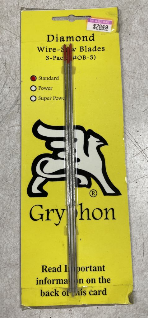 Gryphon Zephyr Wire Saw Diamond Blade-3 pack Glass House Store