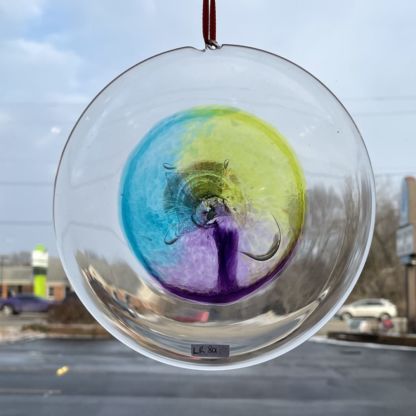 Rondel 3-D Handblown Glass Medium LR801