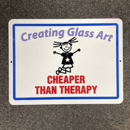 Metal Sign-Glass Therapy