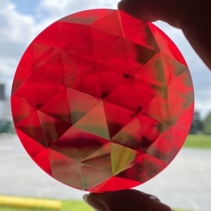 Dichroic Round 75mm Jewel BR75-10 Red - Image 2