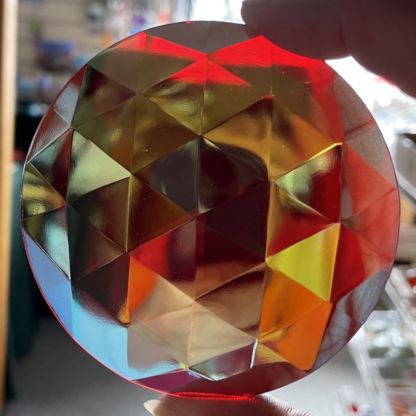 Dichroic Round 75mm Jewel BR75-10 Red