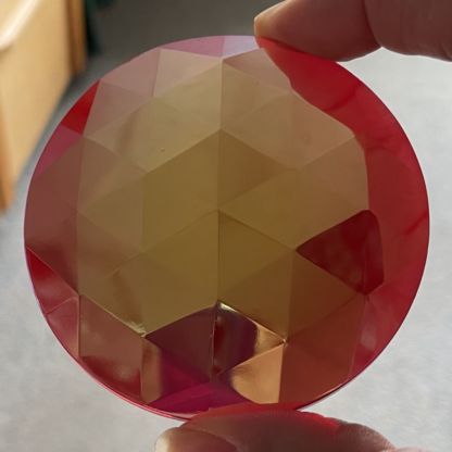 Dichroic Round 75mm Jewel BR75-10 Red - Image 4