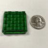 Checkered Square 37mm Jewel - Green CH37-03 - Image 2