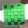 Checkered Square 37mm Jewel - Green CH37-03