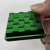 Checkered Square 37mm Jewel - Green CH37-03 - Image 3