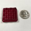 Checkered Square 37mm Jewel - Red CH37-10 - Image 2