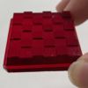 Checkered Square 37mm Jewel - Red CH37-10 - Image 3