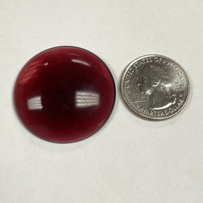 Smooth 35mm Round Jewel FB35-340 Cranberry Pink - Image 2