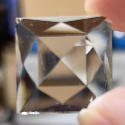 Faceted Square 18mm Jewel - Clear FQ18-01