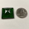 Faceted Square 25mm Jewel - Green FQ25-03 - Image 2