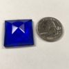 Faceted Square 25mm Jewel - Blue FQ25-04 - Image 2