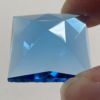 Faceted Square 25mm Jewel - Turquoise FQ25-05 - Image 2