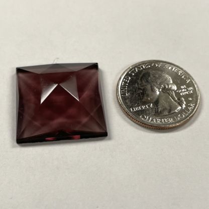Faceted Square 25mm Jewel - Amethyst FQ25-06 - Image 2