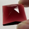 Faceted Square 25mm Jewel - Cranberry FQ25-340