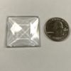 Faceted Square 30mm Jewel - Clear FQ30-01 - Image 2