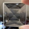 Faceted Square 30mm Jewel - Clear FQ30-01