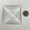 Faceted Square 75mm Jewel - Clear FQ75-01