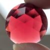 Faceted 25mm Round Jewel FR25-340 Cranberry