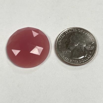 Faceted 25mm Round Jewel FR25-17 Pink Opal - Image 2