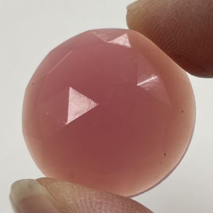 Faceted 25mm Round Jewel FR25-17 Pink Opal