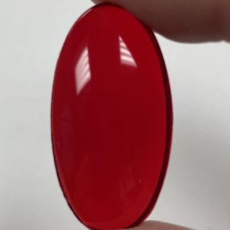 Smooth Oval Jewel - Red HM3619-10