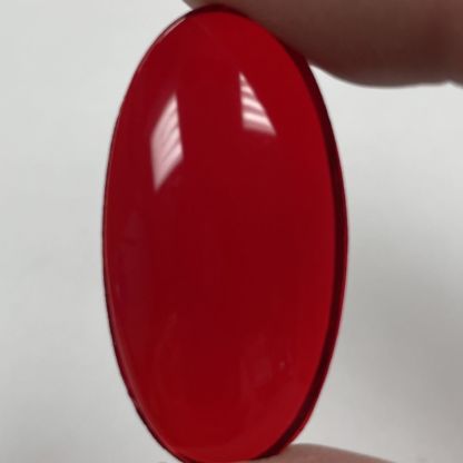 Smooth Oval Jewel - Red HM3619-10