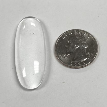 Smooth Oval Jewel - Clear HM4518-01 - Image 2