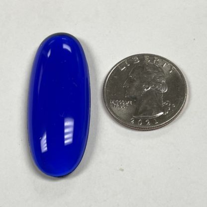 Smooth Oval Jewel - Blue HM4518-04 - Image 2
