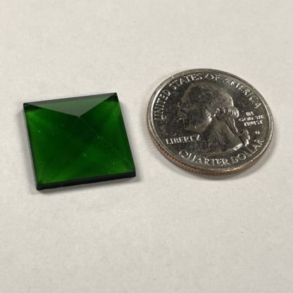Pyramid Square 18mm Jewel - Green PT18-03 - Image 2
