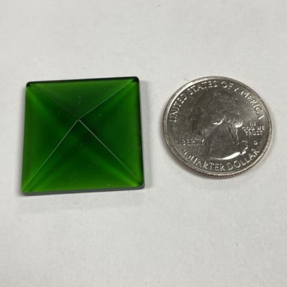 Pyramid Square 26mm Jewel - Green PT26-03 - Image 3