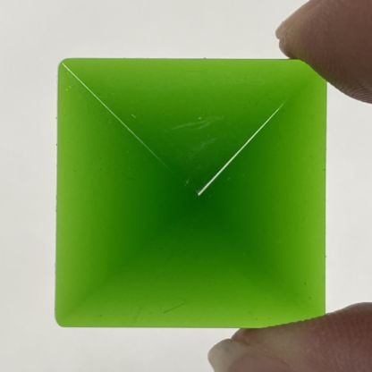 Pyramid Square 26mm Jewel - Green PT26-03