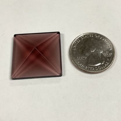 Pyramid Square 26mm Jewel - Amethyst PT26-06 - Image 3