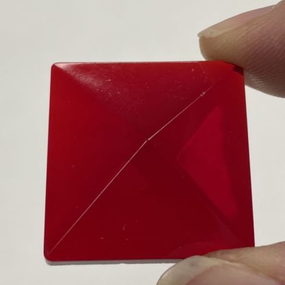 Pyramid Square 26mm Jewel - Red PT26-10 - Image 4