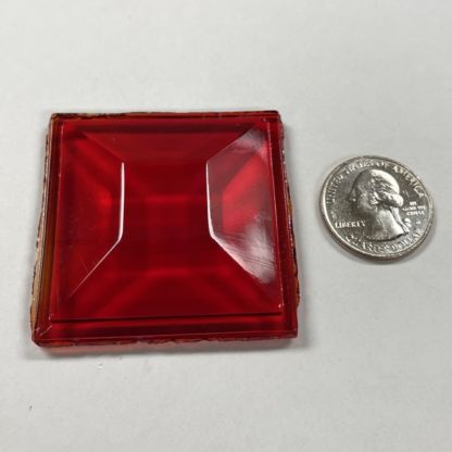 Square 50mm Jewel - Red QST50-10 - Image 2