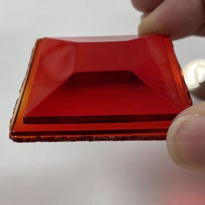 Square 50mm Jewel - Red QST50-10 - Image 3