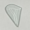 CFL 242 L - Clear Small Heart Bevel Left only