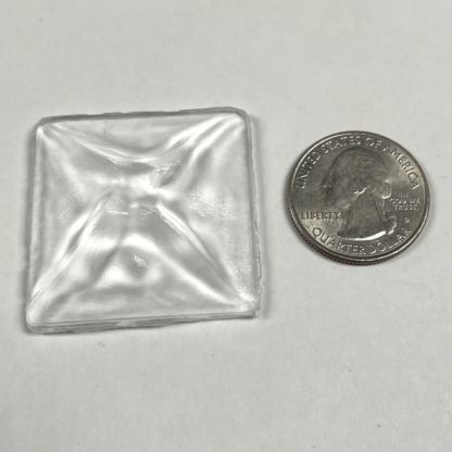 Old World Square 40mm Jewel -Clear CR40-01 - Image 2