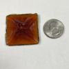 Old World Square 40mm Jewel -Amber CR40-02 - Image 3