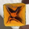 Old World Square 40mm Jewel -Amber CR40-02